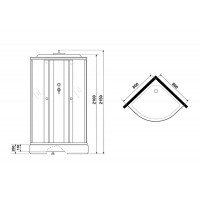 Душевая кабина Niagara Eco E80/26/BLACK № 9