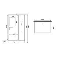 Душевая кабина Niagara Standart ST120/90/15Q/BL/BK № 9