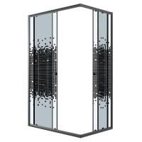 Душевой уголок Niagara Eco NG-1018-14Q BLACK № 0