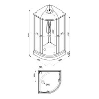 Душевая кабина Niagara Light L90/17 № 4